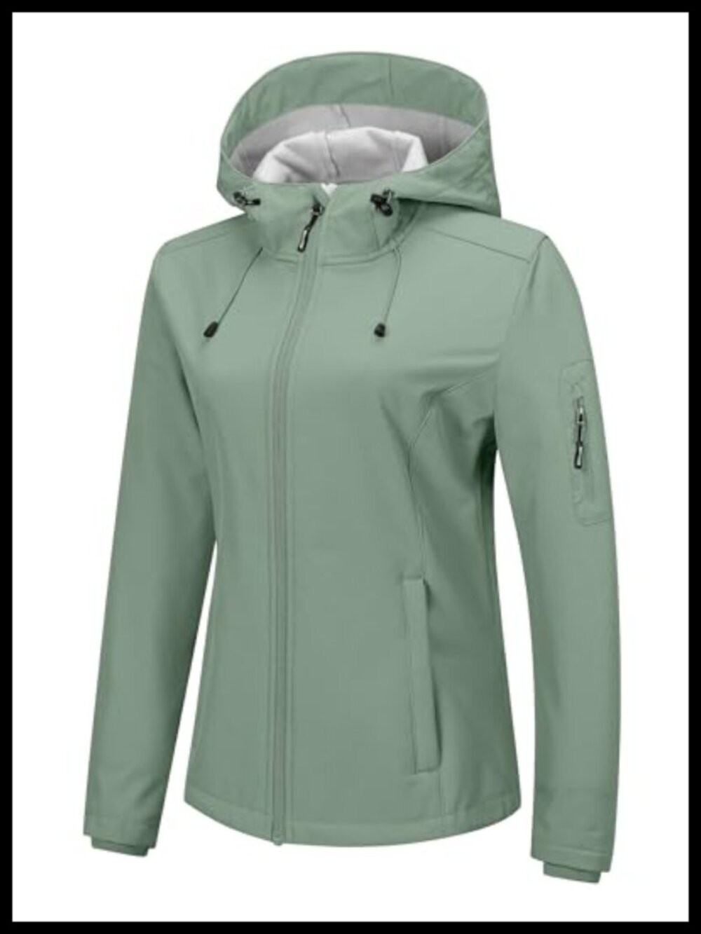 Women's Softshell Jacket Fleece Lined Waterproof Windproof Rain Coat